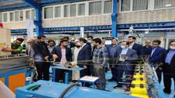 بازدید رئیس سازمان بازرسی کل کشور از یک واحد تولیدی کابل فیبرنوری در سلفچگان